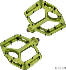 Race Face Atlas Green Platform Montain Bik Pedals 9/16" MTB Alloy Bike Pedal