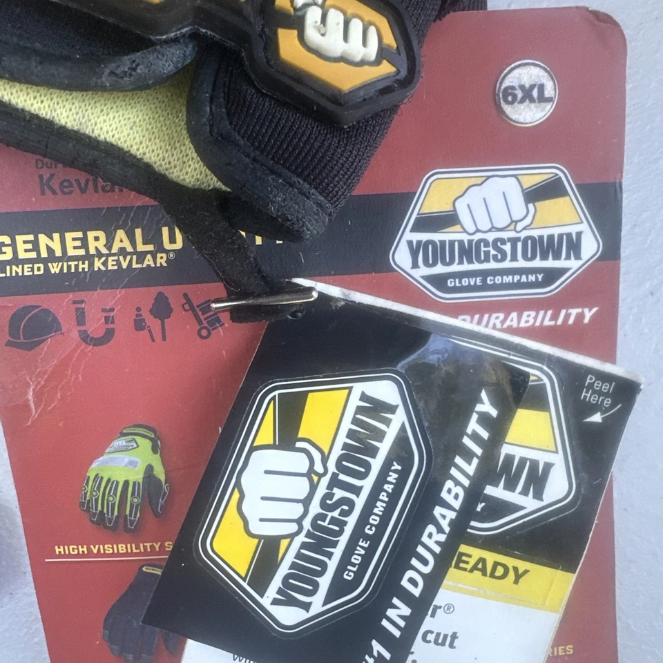 3 Youngstown 05-3080-70-6XL Utilidad General Forrados con Guantes KEVLAR 6XL Foto 3 de 4