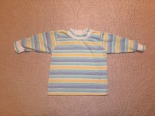 Vintage Health-Tex Striped Long Sleeve Top Made In USA Kids 6 Months Retro