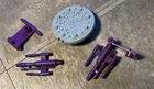 Vintage 1990 Teenage Mutant Ninja Turtles Technodrome Parts Lot Lasers & Manhole