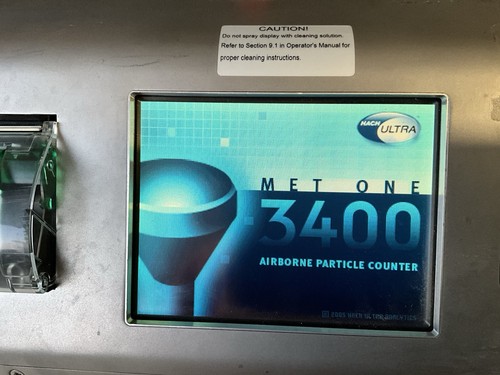 HACH ULTRA MET ONE 3400 COUNTER PARTICLE POWERS ON