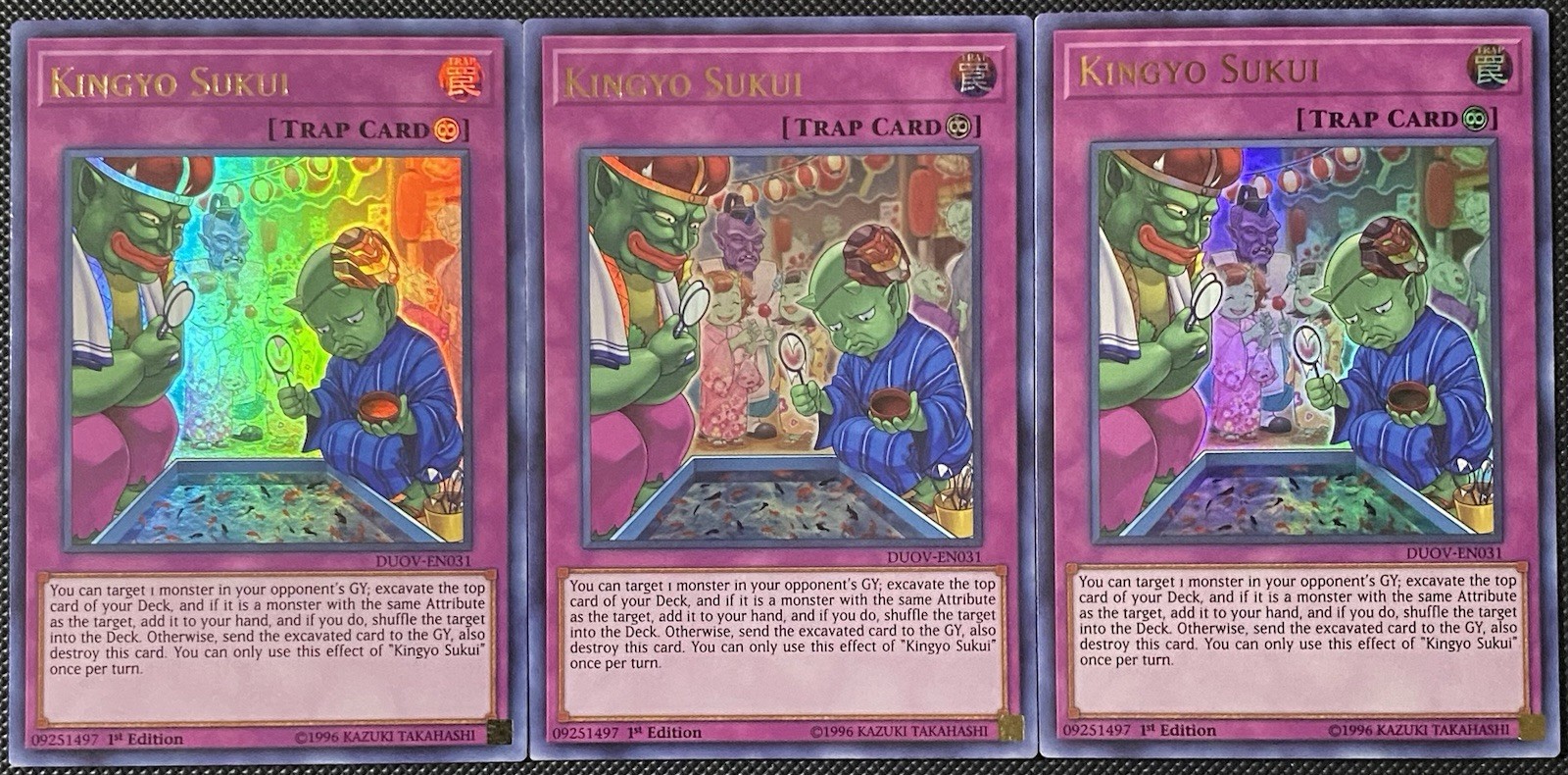 Kingyo Sukui DUOV-EN031 Duel Overload 1st Edition (x3) Yugioh