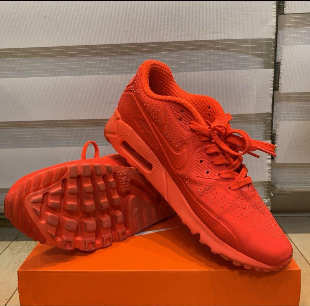 Nike Air Max 90 Ultra Moire Orange Fluorescent Used 26.5cm