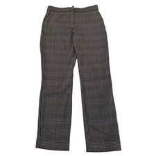 Banana Republic Sloan Slim Ankle Pants Glen Plaid Black White Sz 6 Classic Check