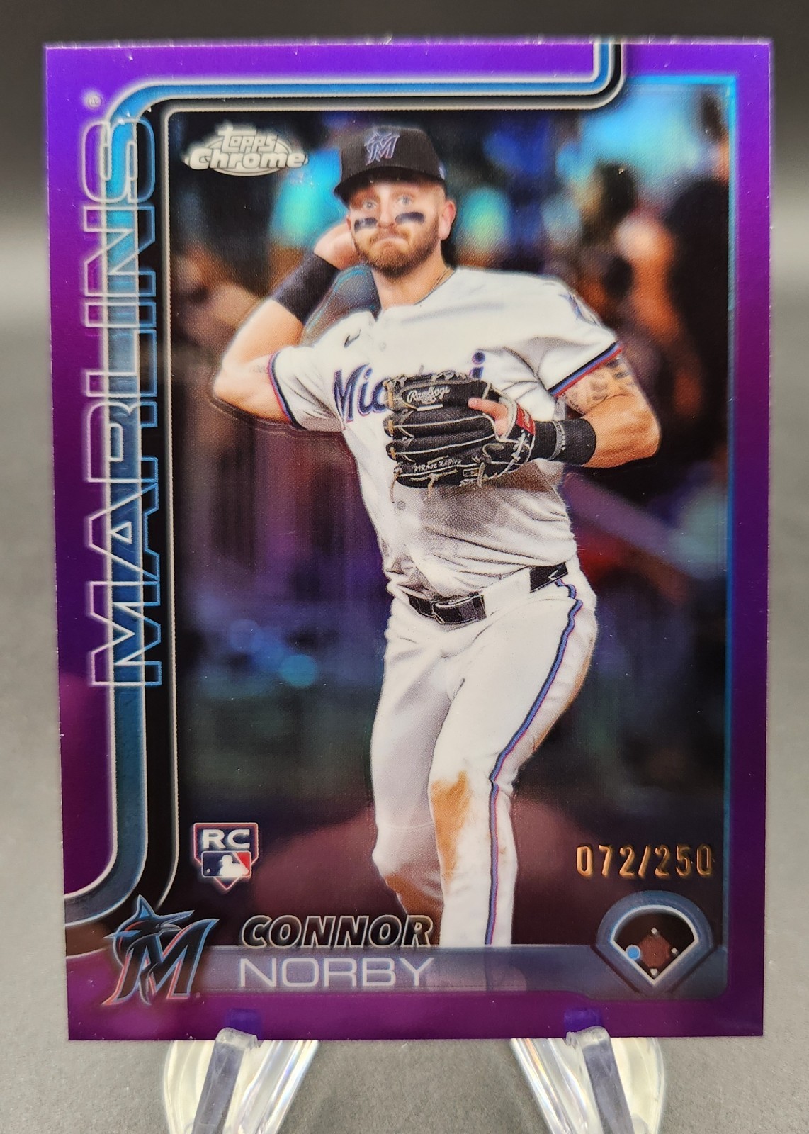 Connor Norby #199 2025 Topps Chrome Purple Refractors #/250