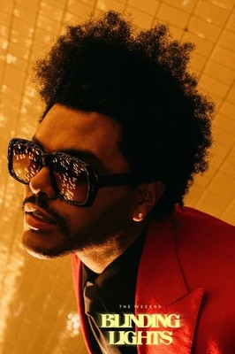 The Weeknd Blinding Lights Poster print 11''x17'' HOME DECOR