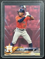 TONY KEMP 2018 TOPPS UPDATE #US246 MOTHER'S DAY HOT PINK 47/50 ASTROS