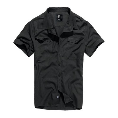 BRANDIT INDIVIDUAL WEAR Essential Short Sleeve Black Shirt (4012-11002)