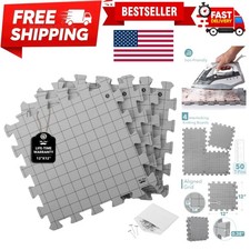 Interlocking Blocking Mats: 12  x12  for Knitting  Crochet - 4 Pack with T-Pins