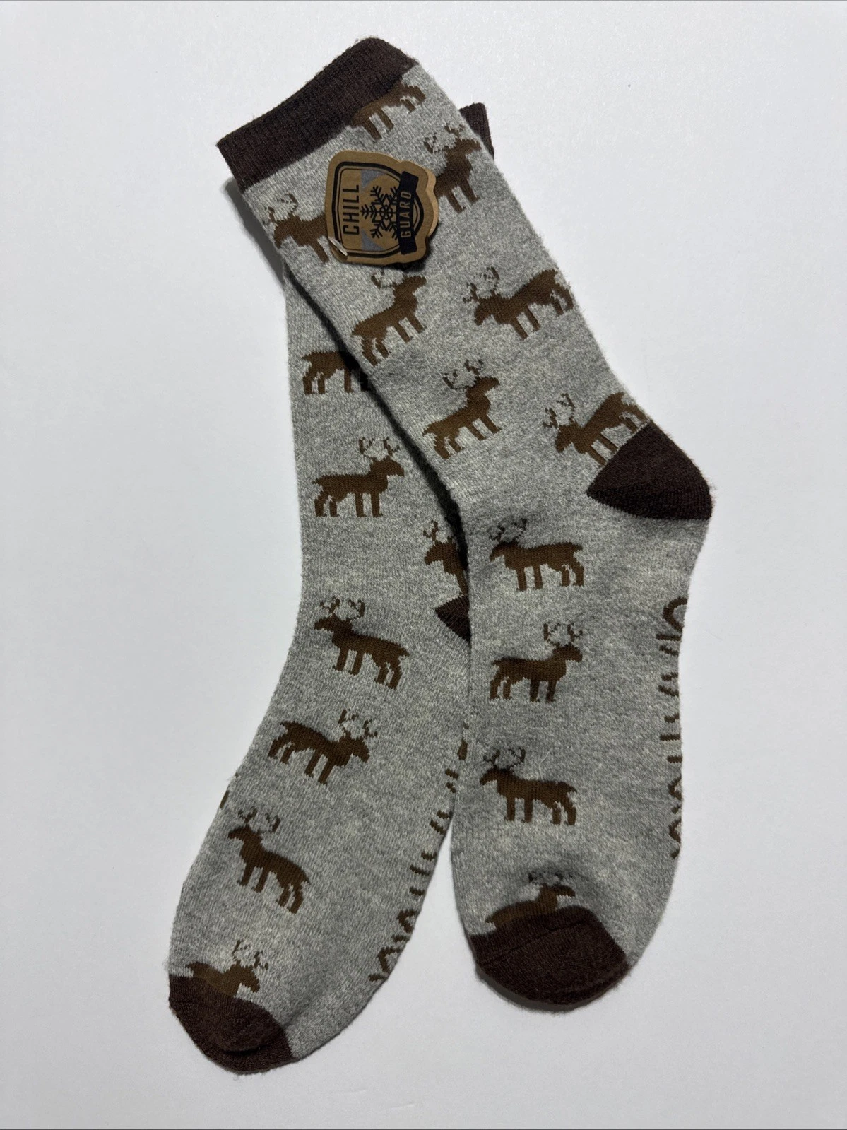 GAA HUU Thermal Insulated Socks-Chill Guard-Moose Pattern-MEN'S 9-13 -NWT