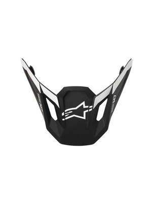Alpinestars 8981226-1121-TU Visor for S-M7 Dasher Helmets - Black/White Matte