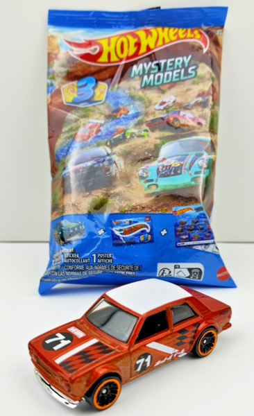 Hot Wheels Mystery Models Datsun 510 Serie 3 Nr. 1 2023 Neu & Ovp Sealed-image