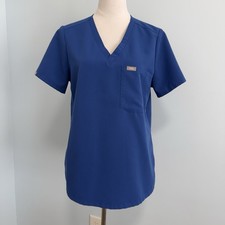FIGS Technical Collection Women  s Size M Oversized Scrub Blue Top
