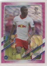 2020-21 Topps Chrome UCL Pink Wave Refractor Amadou Haidara #23 0v1