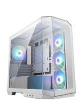 MSI MAG PANO M100R PZ Gaming Computer Case - White Micro-ATX PC Case