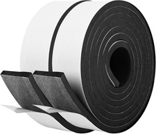 Self Adhesive Foam Tape 2in x 1/4in Weatherstrip High Density 13ft Seal