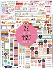 Aesthetic Monthly Planner Stickers - 1100 Beautiful Design Accessories Enhan...