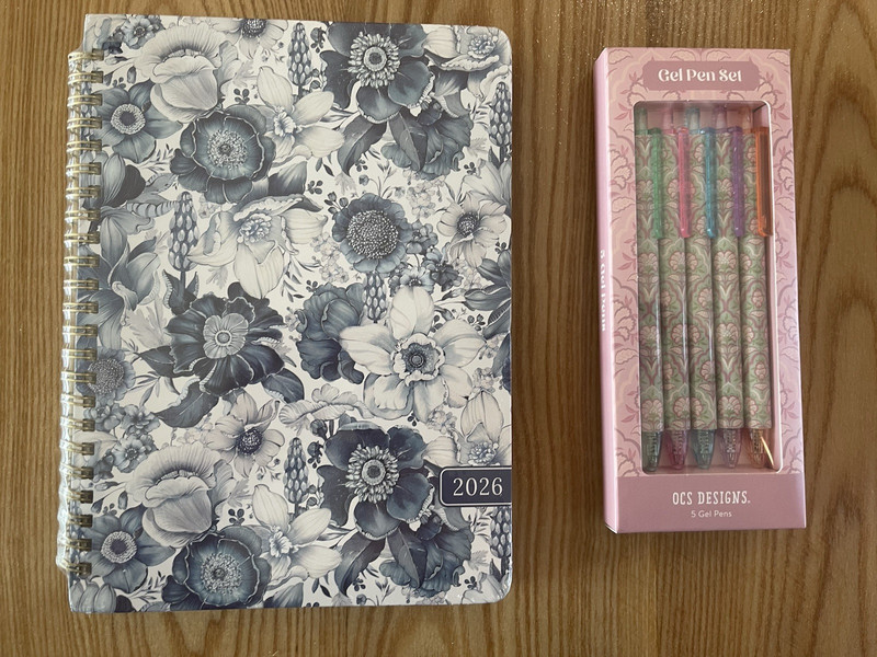 TAJA 2026 Planner, Monthly / Weekly Planner 6.3x8.5 - New in Wrap- GEL PENS