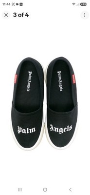 Palm Angels Logo Slip On Black/White Sneakers Size 45 (12M)