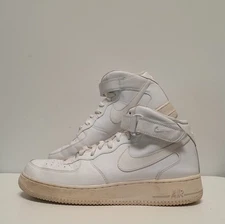 Nike Men's Air Force 1 High Top Triple White Size 11.5 Shoes