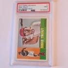 2017 Topps Archives Mike Trout #1 Bat Behind Head PSA 9