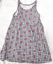 The Children's Place 5T Baby Toddler Girl Strawberry Gingham Sundress Pre-Owned 