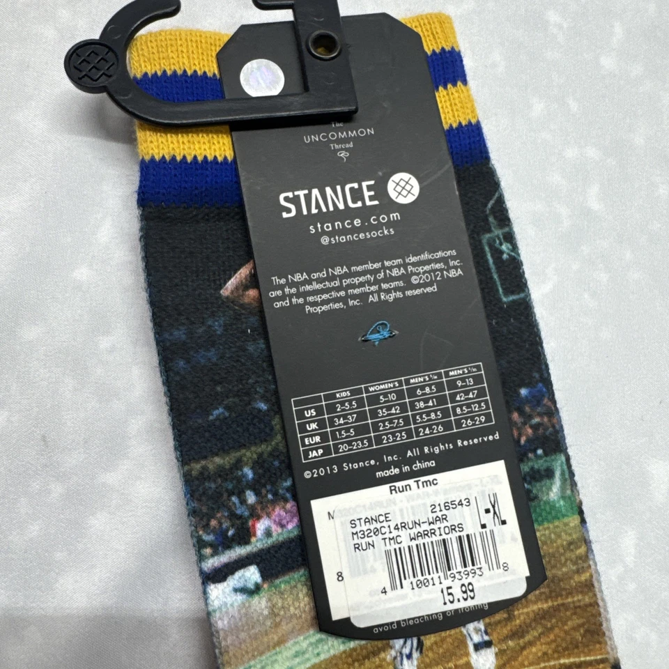 Stance NBA Golden St Warriors Rare Run TMC Legends Socks Men's L/XL 9-13 - Image 4 of 4