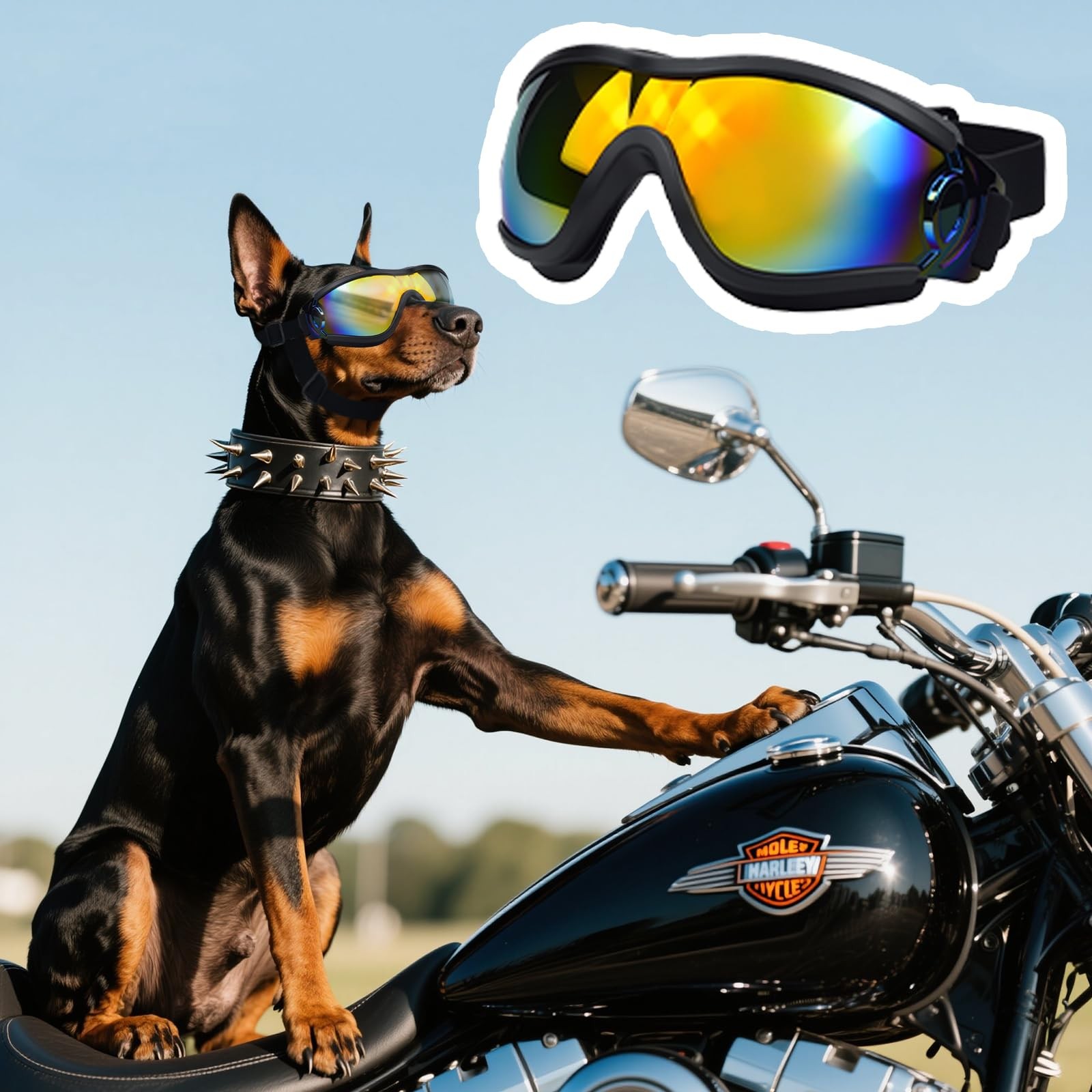 Lunettes de soleil pour chiens protection UV yeux pour animaux taille S