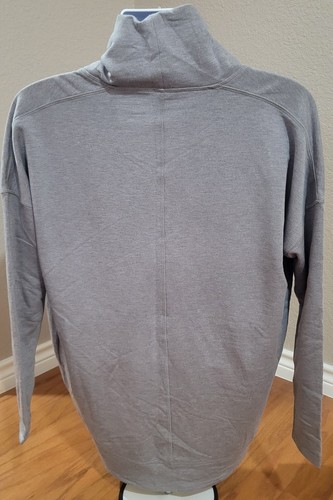 OGIO Cardigan Womens XS/TP Gray Open Long Sleeve Work Office Sunpower Logo NWOT - Picture 2 of 11