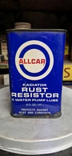Vintage ALLCAR 8 oz. RadiatorRust Risisitor Metal Can Full