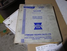 Triumph Saloon Dealers Spare Parts Catalog Stanpart Hard Cover  Book 