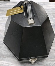 Vintage Fedora Size Adjustable Black Hard Plastic Carrying Case
