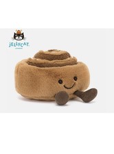 JellyCat Amuseables Cinnamon Bun Stuffed Toy | Brand New with Tags & Dust Bag