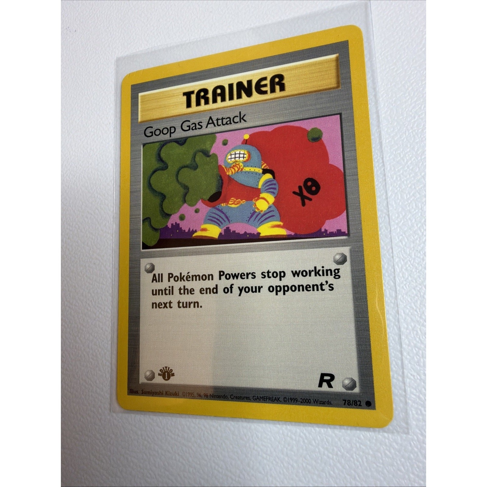 Pokémon TCG Goop Gas Attack 78/82 1st Edition Team Rocket Mint NM Card SS/HC