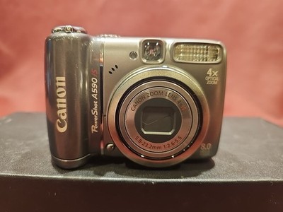 Canon PowerShot A590 IS Image Stabilizer 8MP Digital Camera 4x Zoom, No SD Card