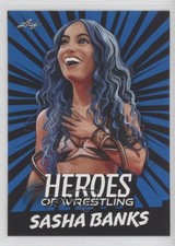 2023 Leaf Heroes of Wrestling Blue Sasha Banks #B-8 0q5k