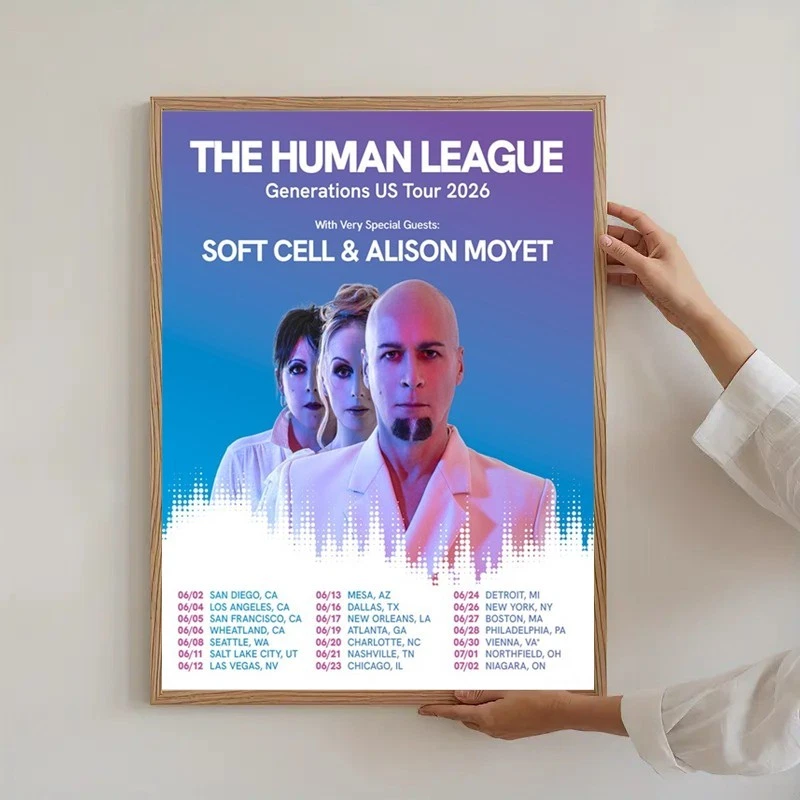 The Human League Generations Us Tour 2026 Poster