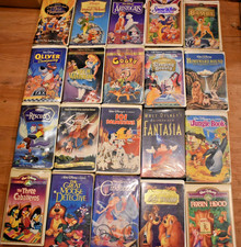 LOT OF 20 - Walt Disney Black Diamond  Masterpiece VHS Tapes NO DUPLICATES