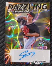 2024 Leaf Vivid Chase Petty Lava Refractor 6/9 Auto Rookie Prospects REDS #DPCP1