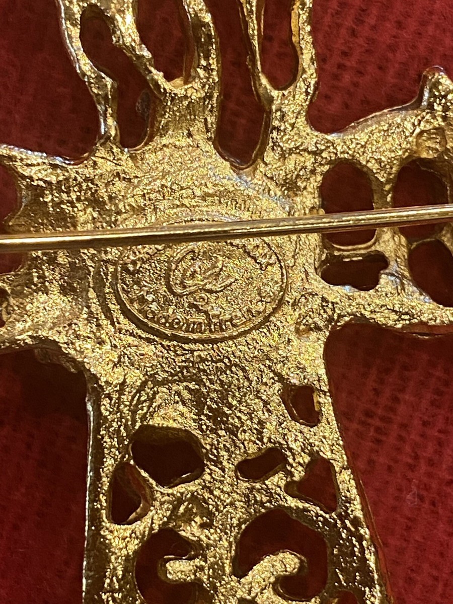 AUTHENTIC VINTAGE CHRISTIAN LACROIX CROSS BROOCH | eBay AUTHENTIC VINTAGE CHRISTIAN LACROIX CROSS BROOCH | eBay
