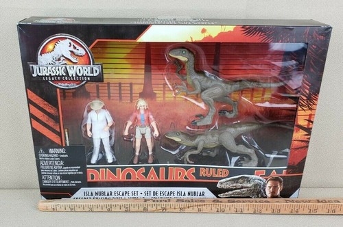 Jurassic World Dinosaurs Legacy ISLA NUBLAR ESCAPE SET Raptors Dr.Ellie & John - Picture 11 of 12