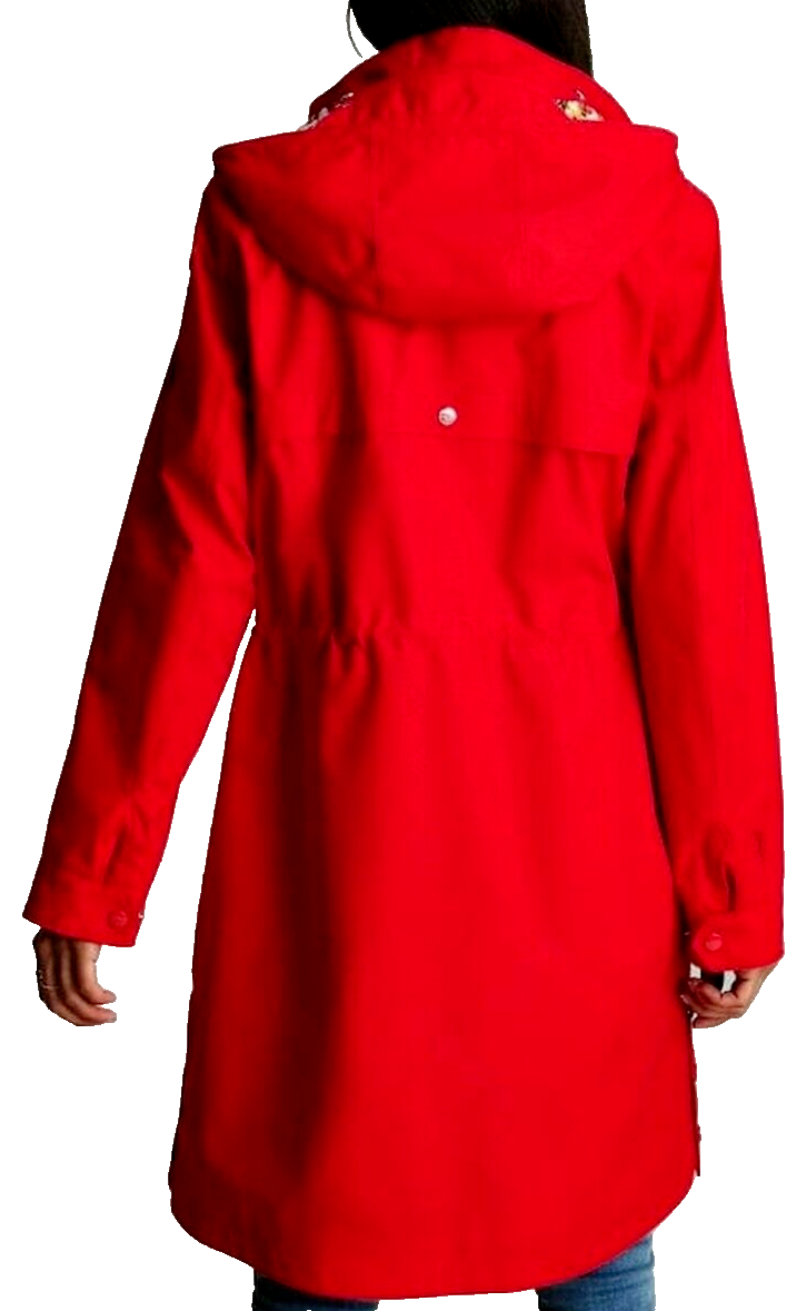 Joules Loxley Longline Waterproof Raincoat UK8 BLACK BNWT RRP£149.00