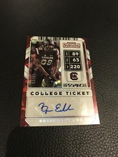 2020 Contenders Draft Picks BRYAN EDWARDS Cracked Ice College Ticket Auto 16/23