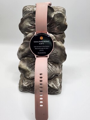 Samsung Galaxy Watch Active 2 SM-R820 44mm Aluminum Case,used,pink band #142
