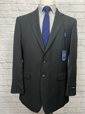 New Croft & Barrow Black Men s Sport Coat Blazer 40R