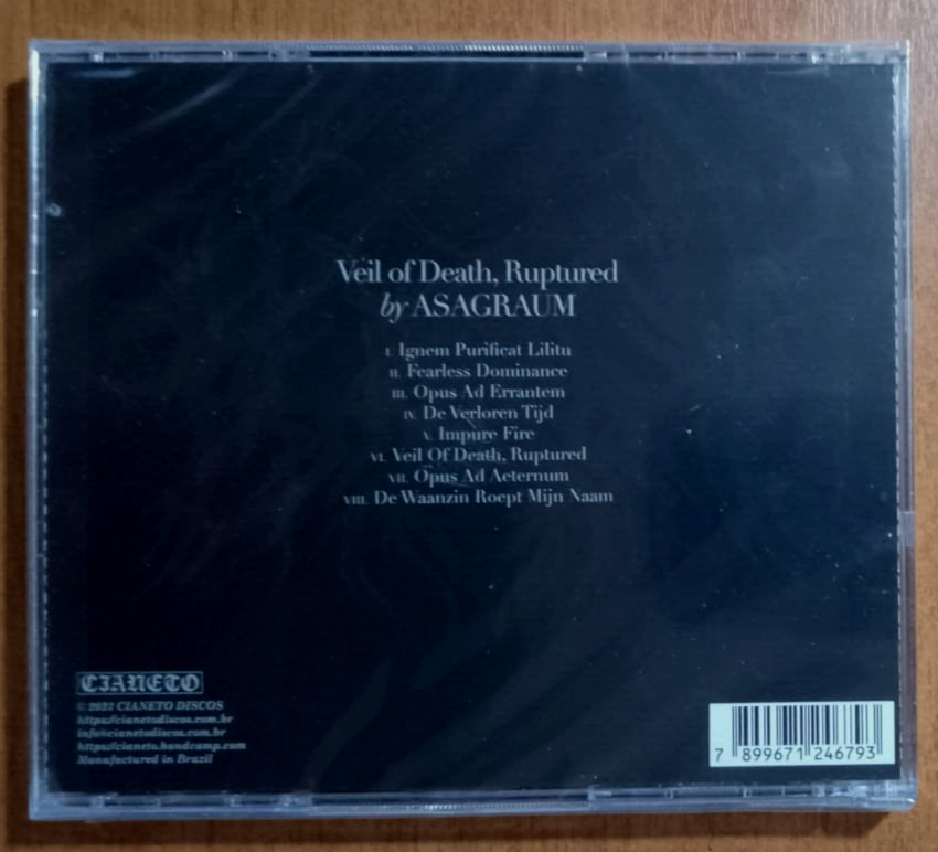 Asagraum - Veil of Death, Ruptured Netherlands Black Metal Jewel