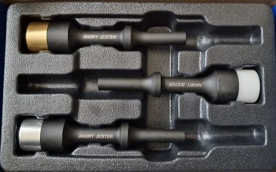 ANGRY JESTER 3PC VIBRO IMPACT SOFT TIP AIR BRASS SOFT BLOW NYLON ALLOY HAMMER SET JESM2003/AJ