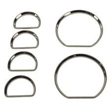 Chrome Gauge Accent Rings - 6pc Set- For 1994-2004 Ford Mustang