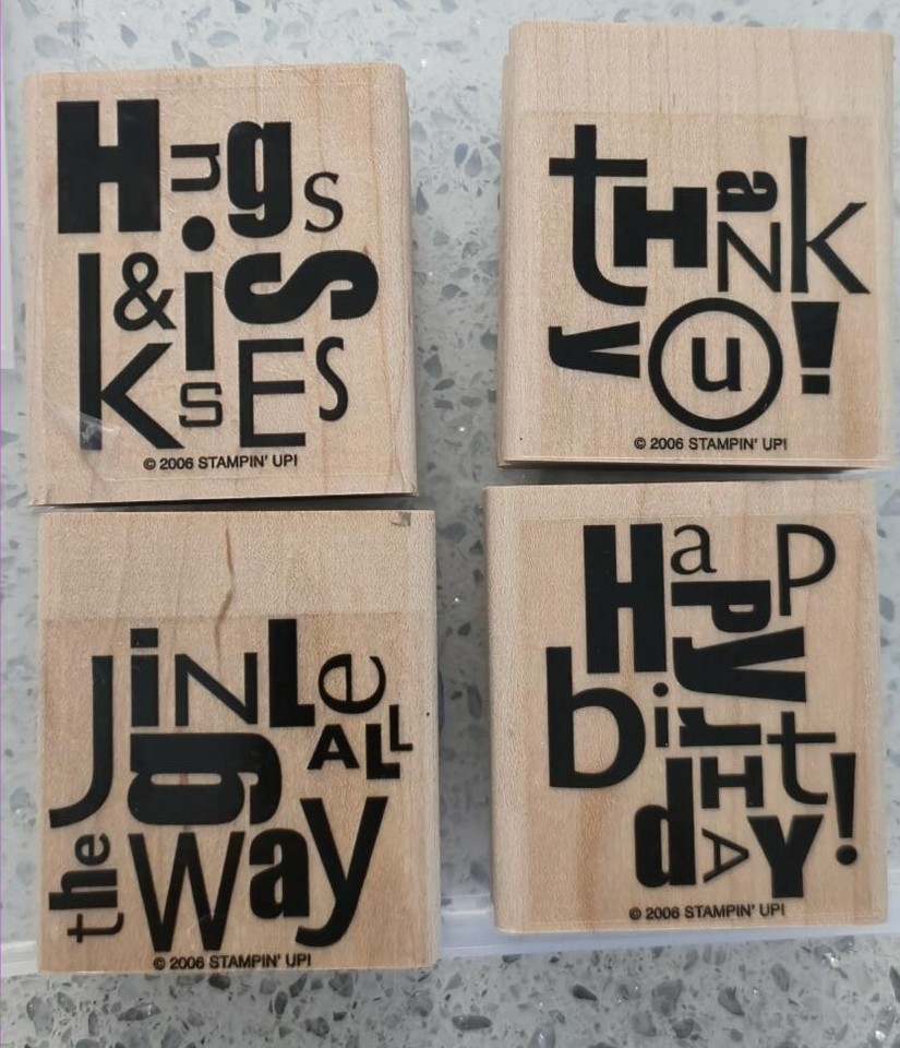 Stampin Up Retired Wood mount stamp sets USED YOU Choose | eBay