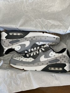 Nike Air Max 90 NRG Venn Diagram Summit White Grey Polka Dot's Size 11 |  eBay
